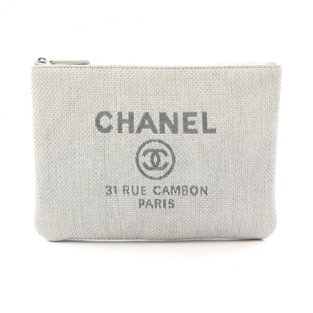 Chanel Deauville Clutch Bag Pouch Case #280351C10B